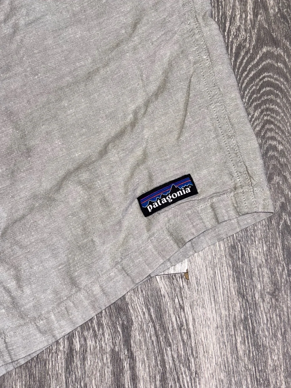 Patagonia Men's Heather Light Gray Elastic-Waist Drawstring Shorts